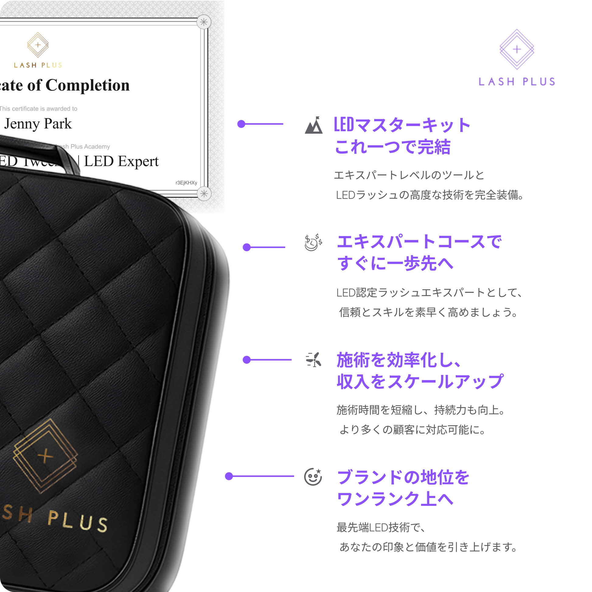 LED マツエクライト レーザーラッシュプロ　ラッシュプラス　ツイザー装着 レーザーラッシュプロ LASH PLUS ラッシュプラス LEDマツエク
