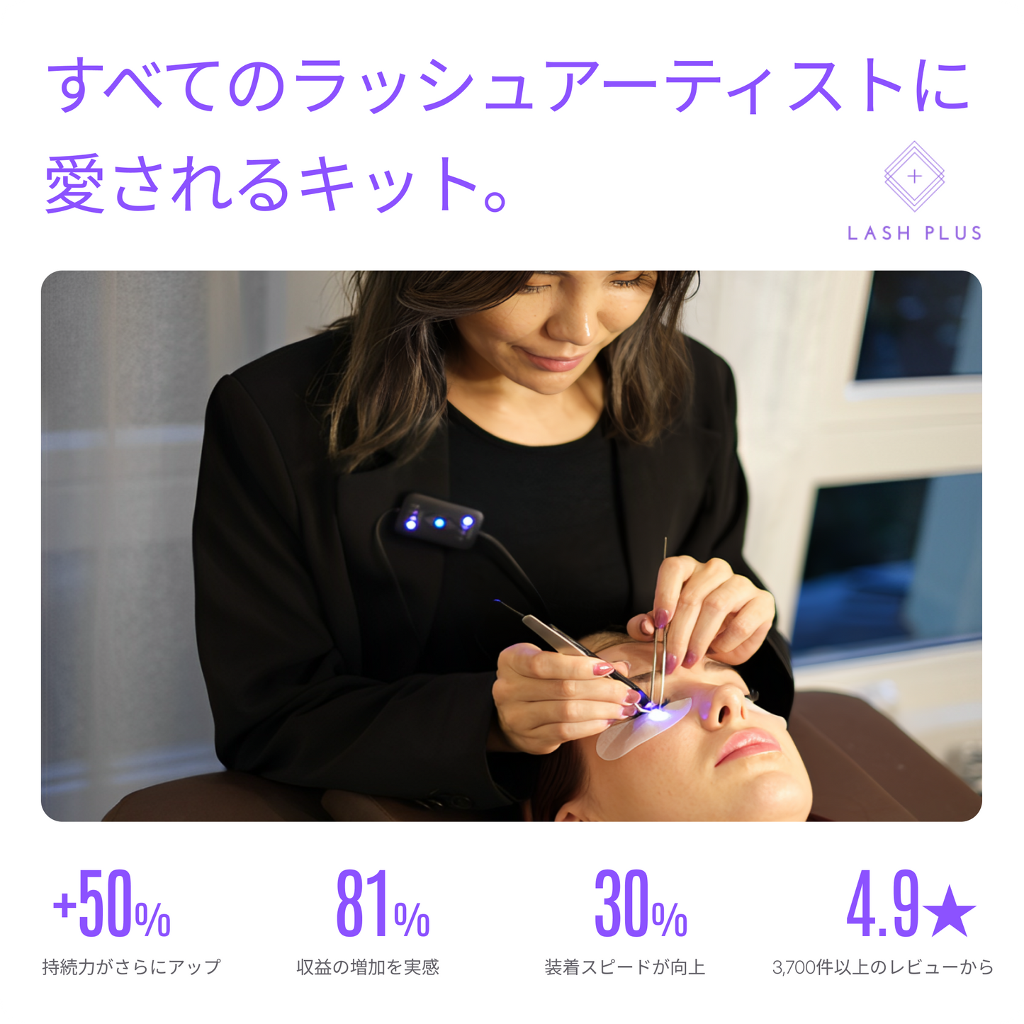 Lash Plus - LED Tweezer