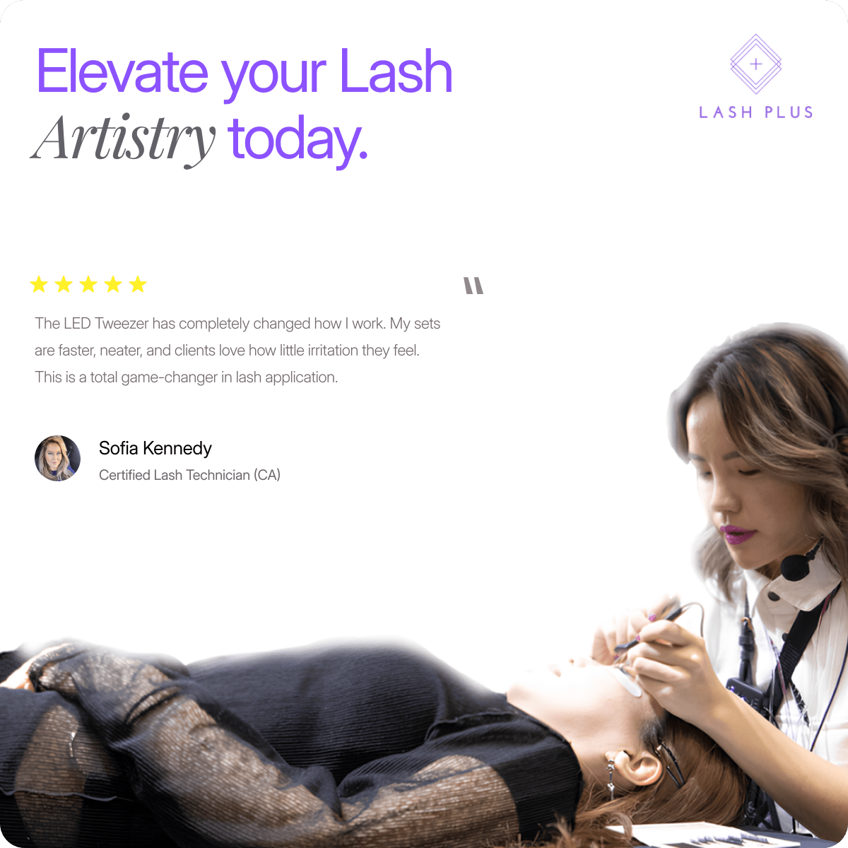 Lash Plus - LED Tweezer - Lash Plus