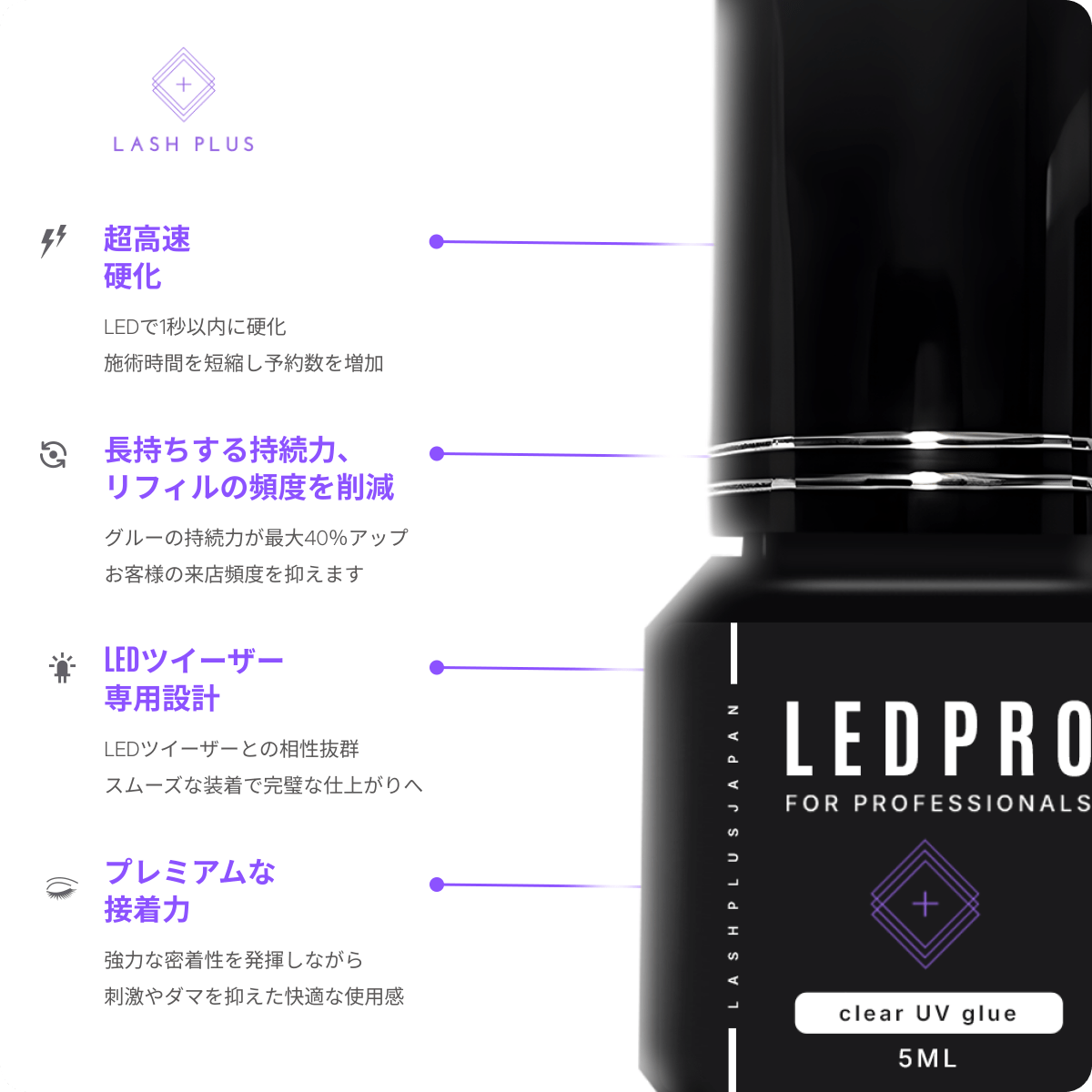 レーザーラッシュプロLEDグルー – Lash Plus Japan